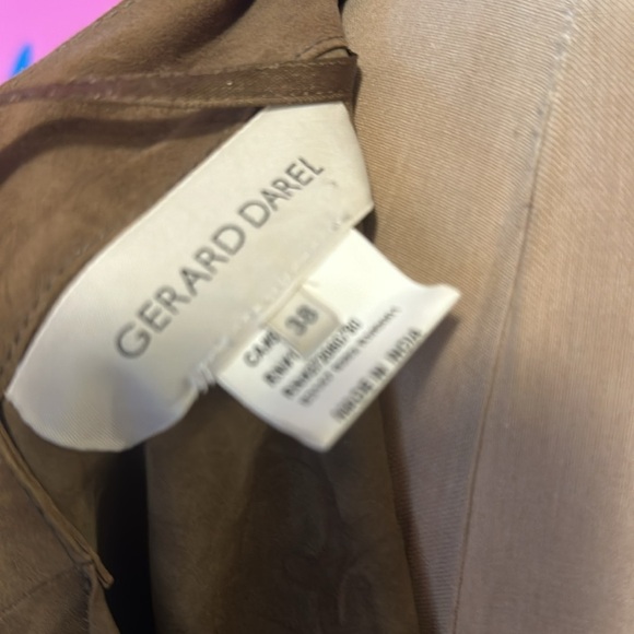 Gerard Darel Brown Suede Jacket Coat - Picture 9 of 11